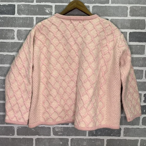 Aran Crafts 100% Merino Wool Cardigan XL Made in Ireland. - Picture 7 of 9